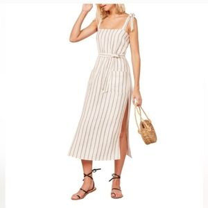 Reformation linen dress summer resort beach
